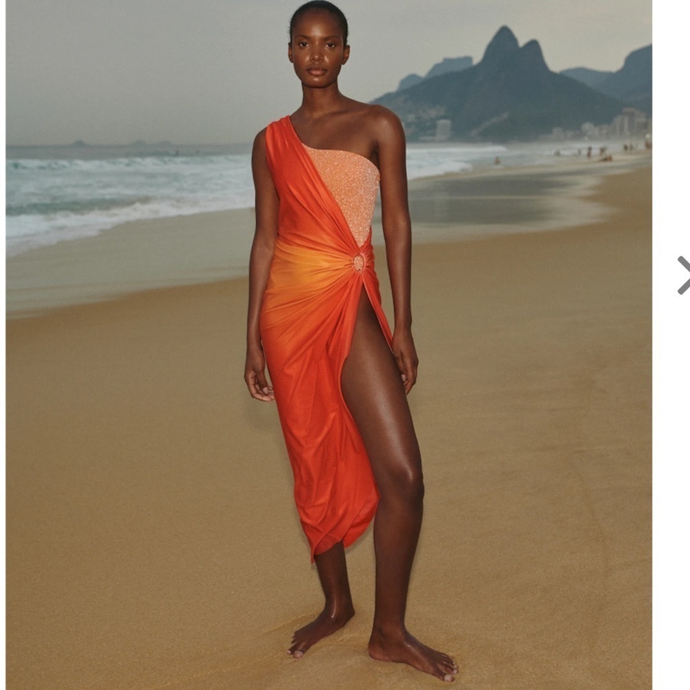 Baobab | Nikka Coverup Swimsuit Dress In Puesta De Sol Size XS NEW - Picture 8 of 8